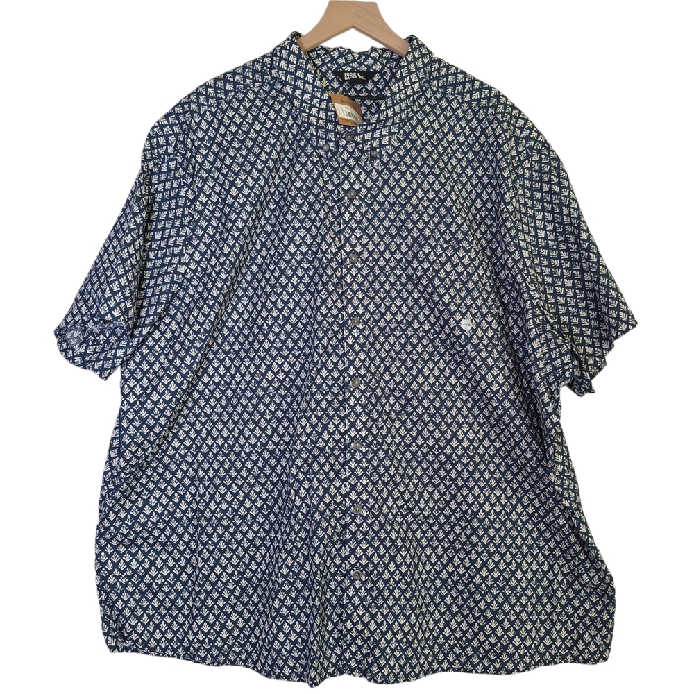 Eddie Bauer Mens Eddie Bauer Printed Baja Shirt, 4XL - Vacation, Cruise, Holiday